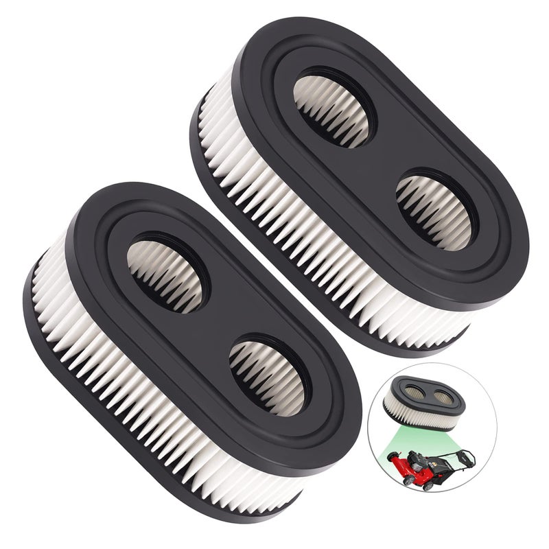 quskay 593260 Air Filter 593260 798452 334404 Air Cleaner Cartridge Filter, Lawn Mower Air Cleaner Replacement Filters for 4247 5432 5432k 09P00 09P702 550E 500EX 550EX 625 575EX Series Engine (2Pcs) - Image 1